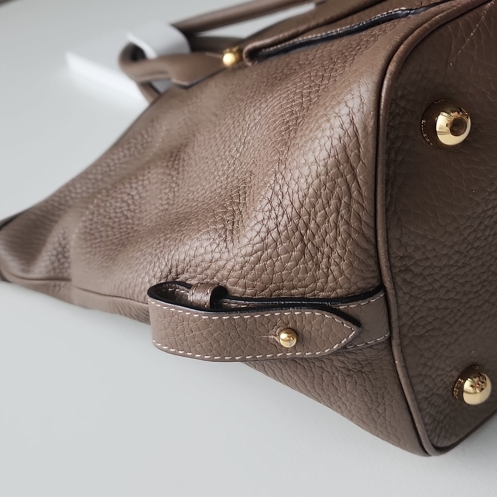 Loewe May 36 Leather Ostrich Large Satchel Handle Bag - Picture 5 of 16